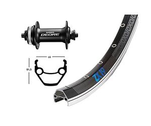 Exal Unisex - Adult Deore6000 Disc, Black/Silver, 26 x 1.75