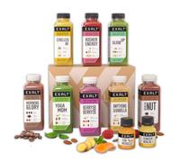 EXALT 3-Day Juice Cleanse - Premium Full Body Detox Cleanse Weight Loss | Energising Detox Drinks for Body Cleanse & Gut Health | Vegan with Caffeine Blend for Energy Boost - 85g Protein Per Day