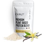 EXALT Nutrition - Vegan Protein Powder - Madagascan Vanilla - 100% Natural - Plant Based Pea & Brown Rice Protein - Dual Release Blend - Naturally Sweetened - Free from Soy, Gluten & Dairy - 500g