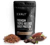 EXALT Nutrition - Whey Protein Powder - Ghanaian Cacao - 1kg - Premium Grass Fed Whey - Micellar Casein & Free Range Egg White - 7hr Triple-Release Blend - Naturally Sweetened with Dates