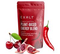 EXALT Strong Pre Workout Powder with Natural Caffeine | Energy Powder with Beetroot, Cherry & Pomegranate for Focus & Stamina | Powerful Preworkout Formula - 125g
