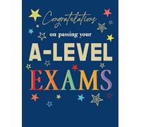 Exam Congratulations Card, Congratulations on Passing Your A Level Exam - 8 x 6 inches - Piccadilly Greetings