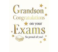 Exam Congratulations Card, Grandson Congratulations on Your Exams - 8 x 6 inches - Regal Publishing