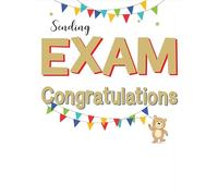 Exam Congratulations Card, Sending Exam Congratulations - 8 x 6 inches - Regal Publishing