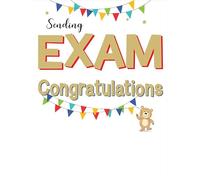 Exam Congratulations Card, Sending Exam Congratulations - 8 x 6 inches - Regal Publishing