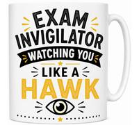 Exam Invigilator Watching You Like A Hawk Appreciation Ceramic Coffee Mug School Staff Thank You Gift Mug