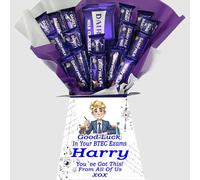 Exam Results Chocolate Bouquet - Dairy Milk - Personalised Well Done Gift | Personalised exam results chocolate bouquet - a well done gift for GCSE, A Level, SATs, study success or congratulations