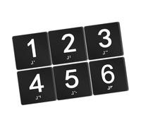 Exam Room Numbers Exam Room Signs 1-6 Identification Signs Numbers Educational Institution Directional Assistances Identification Sign Number