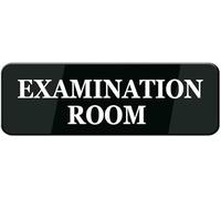 Examination Room Sign Acrylic Plastic Sign Acrylic with Symbols Self-Adhesive for Restaurants Salons Hotels Motels Restrooms 3X9 Inch