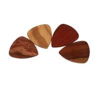 EXAOMBLE 1 Box Natural Wooden Guitar Picks Boxed Ergonomic Folk Electric Plectrums for Guitar Players Stringed Instrument Accessories for Acoustic and Bass Multipurpose Pack