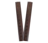 EXAOMBLE 1 Pair Solid Wood Calligraphy Paperweight for Holding Chinese Paper on Desk, Brown Wooden Craft Blocks Suitable for Business and Fairs, Simple Design for Beginners and Artists