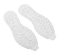 EXAOMBLE 1 Pair White Large Anti-Slip Rubber Shoe Sole Repair Patch for Sneakers Boots Casual Shoes, Self-Adhesive Cut-to-Size Sole Protector for UK Size 41-44