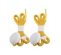 EXAOMBLE 1 Pair Yellow LED Shoelaces with 10 Embedded LED Beads and 4 Flashing Modes, Visible in Darkness and Washable, for Running and Christmas Party Accessories