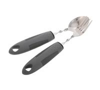 EXAOMBLE 1 Set Adaptive Weighted Utensils Set for Elderly Ergonomic Stainless Steel Fork Spoon Bendable Cutlery for Disabled Antitremor Design Enhancing Independence Set for Home Nursing