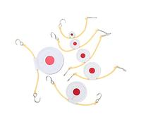 EXAOMBLE 1 Set Portable Super Fiber Aim Pads for Outdoor Target Practice Lightweight Compact Easy to Use with Hooks Rubber Bands Great for Games with Friends