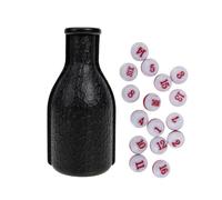 EXAOMBLE 1 Set Professional Billiard Shaker Bottle Durable Snooker Accessory with Dice for Family Games and Parties Easy to Clean Wear Resistant Design