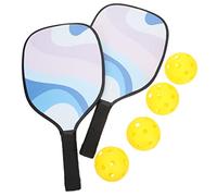 EXAOMBLE 1 Set Professional Pickleball Paddles and Balls Lightweight Outdoor Sports Supplies for Adults Easy to Carry Skid Rackets for Family Fun