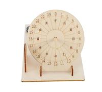 EXAOMBLE 1 Set Sundial Model DIY Educational for Wooden Solar Clock Science Experiment Learn Measurement Through Shadows for School Projects and Outdoor Fun