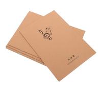 EXAOMBLE 10 Pcs Creative Manuscript Staff Notebook Music Practice Notebook Lightweight Portable Design Khaki Paper 10.22x7.66x0.79in 18 inside Pages for Pianists and Music Enthusiasts