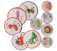 EXAOMBLE 10 Sheets Boys Potty Training Stickers Heat-Sensitive Color Changing Toilet Targets for Cartoon Animal Patterns Easy to Use Urine-Activated Decals for Toilet Training