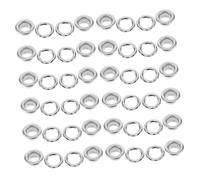 EXAOMBLE 100 Sets Eyelets and Grommets for Shoes and Clothing Wear Resistant Rivets with Washers for DIY Crafts Shoelace Buckle Repair Inner Diameter Silver Iron Eyelets