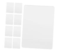 EXAOMBLE 100 Sheets Transparent PVC Laminating Film Pouches Photo Protective Sheets Practical Laminator Supplies for Long-Term Use