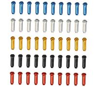 EXAOMBLE 100pcs Bike Brake Cable End Caps Wire Core Tips Fray-Resistant Brake Wire Covers Easy Replacement Bike Accessories