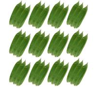 EXAOMBLE 100pcs Real Leaves Plate Decoration Sushi Plate Adorn Bamboo Leaf Natural and Safe Materials Decoration for Japanese Cold Dishes Not Easy to Break Or Deform for Restaurants