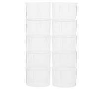 EXAOMBLE 10Pcs 15Ml Plastic Measuring Cups with Scale, High Transparency Liquid Measuring Beakers for Kitchen, Laboratory, and DIY Use