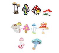 EXAOMBLE 10Pcs Cartoon Embroidered Coat Patches Wear Resistant Mixed Style Sewing Accessories for Clothing Hats Bags and Shoes Durable and Practical Iron Decor