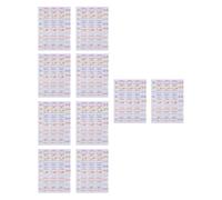 EXAOMBLE 10pcs Cosmetic Labels Blank Stickers Self Adhesive Writeable Easy to Peel Off Paper Poly Weatherproof Material for Essential Oil Bottle Organisation