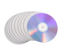 EXAOMBLE 10pcs DVD-R Optical Discs Plastic Material Printable Media for Home Entertainment and Professional Data Duplication