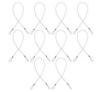 EXAOMBLE 10pcs Elastic Spring Cord Lanyard for Stylus Pens and Masks, Multifunctional Nylon and Plastic Tether Strap Antiloss Feature for Daily Use and Occasions