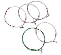 EXAOMBLE 10pcs Metal Chinese Guzheng Strings Kit for 6-10 Strings Bright Bass and Not Easy to Wear and Changing