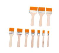 EXAOMBLE 10pcs Nylon Paint Brush for Students and Beginners Utility Brushes with Sturdy Handles for Watercolor Oil Painting and Art Crafts Easy to Clean Creative Painting Tools