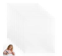 EXAOMBLE 10pcs Pvc Drawing Mats for 3d Printing Pens, Portable Design with Versatile Use, for 3d Drawing and On-the-go Creativity, Sturdy Reusable Craft Boards