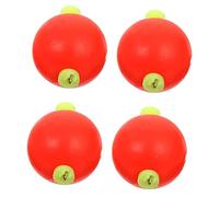 EXAOMBLE 10Pcs Sea Fishing Floats High Sensitivity Fishing Tackle for Outdoor Easy Visibility Red Eva Foam Drift Balls
