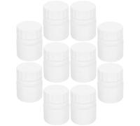 EXAOMBLE 12 Pack Small Medicine Bottles 30Ml Hdpe Refillable Screw Cap Containers for Powder and Liquid Storage Portable for Travel and Everyday Carry