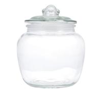 EXAOMBLE 1250ml Glass Pickles Storage Jar with Lid, Lightweight Multi-purpose Sealed Container for Kitchen Food Storage, Sturdy and Beautifully Designed for Home Use