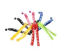 EXAOMBLE 12Pcs Adjustable Pet Collar for Dogs Cats Decorative Design with Bells Lightweight Portable for Daily Wear Special Occasions