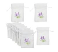 EXAOMBLE 12pcs Cotton Cloth Sachet Pendant Bags with Drawstring Closure, Lightweight and Gentle the Touch, Empty Sachet Bags for Candy and Jewelries, for Travel and Camping Storage