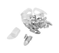 EXAOMBLE 12pcs Guitar Thumb Finger Picks Set Metal Celluloid Plectrums with Ventilated Design for Acoustic Guitar Banjo Ukulele Bass Mandolin Sound Ergonomic Fit Travel Friendly