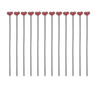 EXAOMBLE 12pcs Scent Diffuser Replacement Sticks Heart Shaped Aromatherapy Sticks for Freshener
