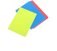 EXAOMBLE 15pcs Sports Referee Card Set Thickened Pvc Red Blue Yellow Football Referee Cards High Visual Recognition Professional Layout for Soccer Sports Game in Indoor Stadiums
