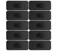 EXAOMBLE 16pcs Inline Switch Boat Shape Rocker Button Switch for Table Lamps with Simple Installation and Push Button Rocker for Bedside Lamp Repairs