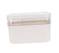 EXAOMBLE 1pc Double-Layer Medicine Case Lightweight Household Emergency Storage Box for Home Office and Travel Multi-Function Organizing Box Handle Capacity