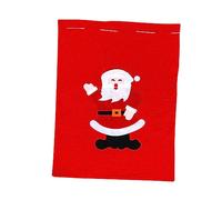 EXAOMBLE 1pc Xmas Drawstring Bag Large Santa Claus Pouch Durable Non Woven for Christmas Presents Eye Catching Design with Easy Fasten Drawstring for Family Friends