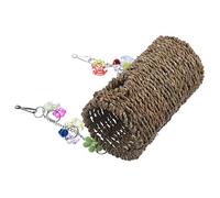 EXAOMBLE 1set Funny Parrot Toy Swing Decor for Birds Wear-resistant Parrot Hammock Toy for Budgies and Parakeets Happiness