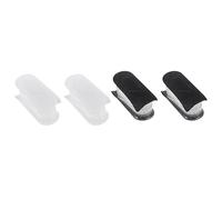 EXAOMBLE 2 Pairs Gel Insoles Women Comfortable Heel Spur Relief, TPR Flannel and Silicone Adjustable Heel Lift Inserts, Heightening Insoles for Daily Wear and Foot Health Support