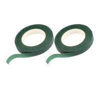 EXAOMBLE 2 Rolls Floral Wrapping Tape Flower Tape Green Stretchable Cuttable Paper for Bouquet Stem Wrap Flower Arrangement Wreath Making Supplies